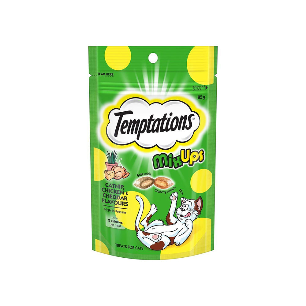 TEMPTATIONS Mixups Catnip Chicken & Cheddar Cat Treats