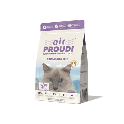 AIR PROUDI Premium Kangaroo & Beef Air Dried Cat Food