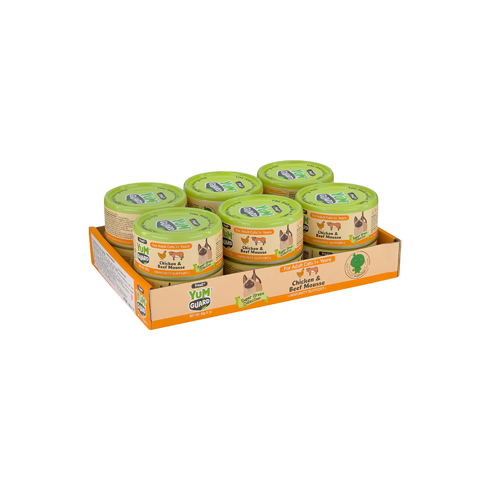 YUMGUARD Immunity Support Chicken & Beef Mousse Adult Wet Cat Food