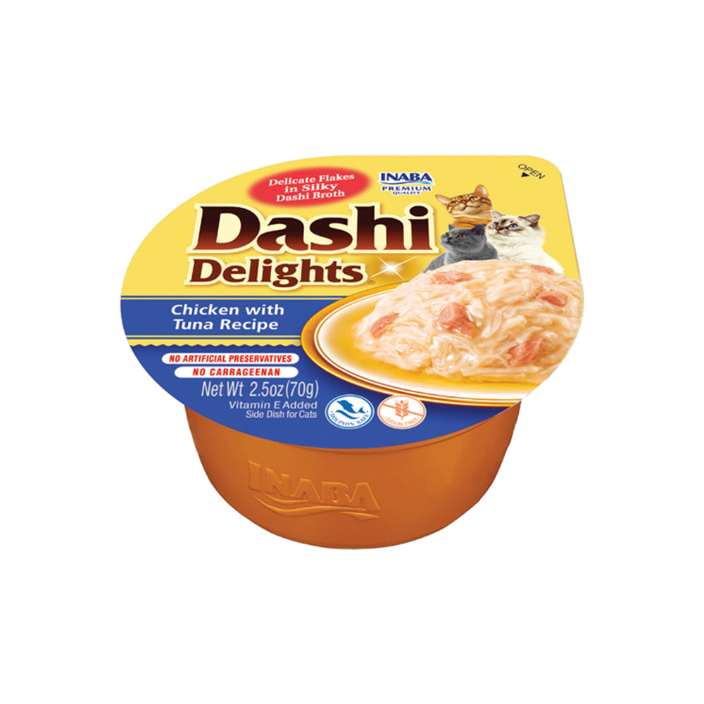 INABA Cup Dashi Delights Chicken with Tuna Recipe 70g USA-861
