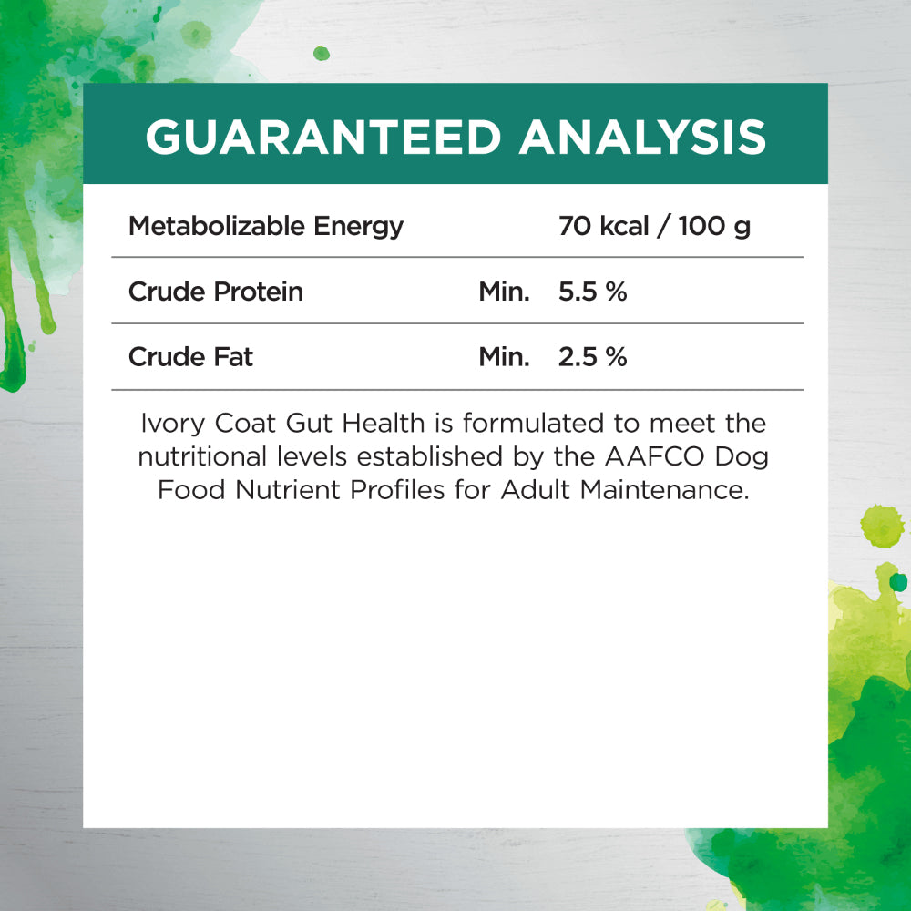 IVORY COAT Inspired By Raw Gut Health Wet Dog Food 100g x 9