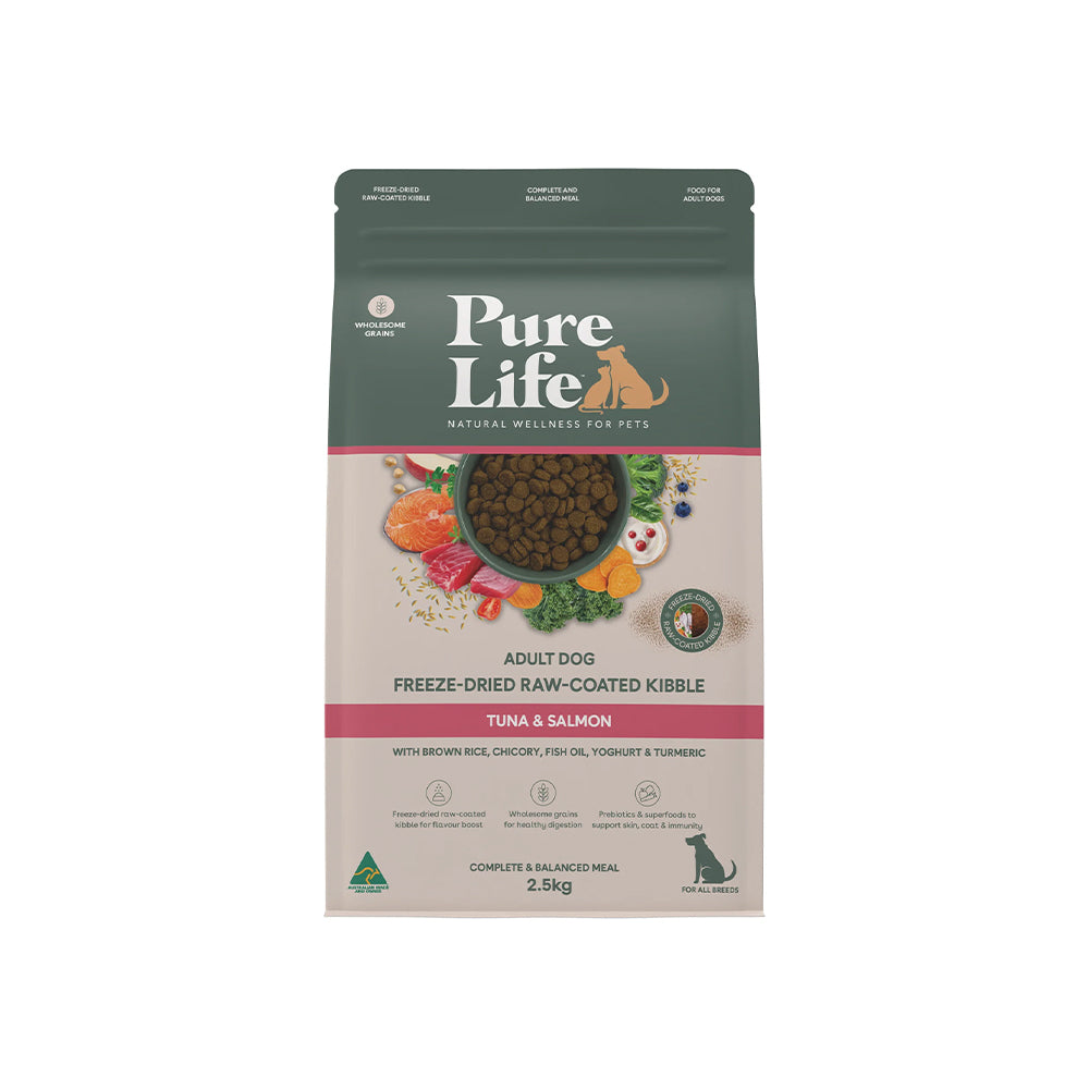 PURE LIFE Freeze-Dried Raw-Coated Tuna & Salmon Adult Dry Dog Food