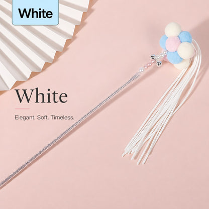 Fairy Wand Cat Teaser Toy – Interactive Tassel & Feather Wand for Cats