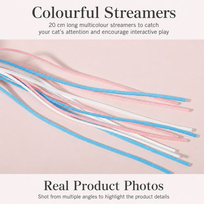 Fairy Wand Cat Teaser Toy – Interactive Tassel & Feather Wand for Cats
