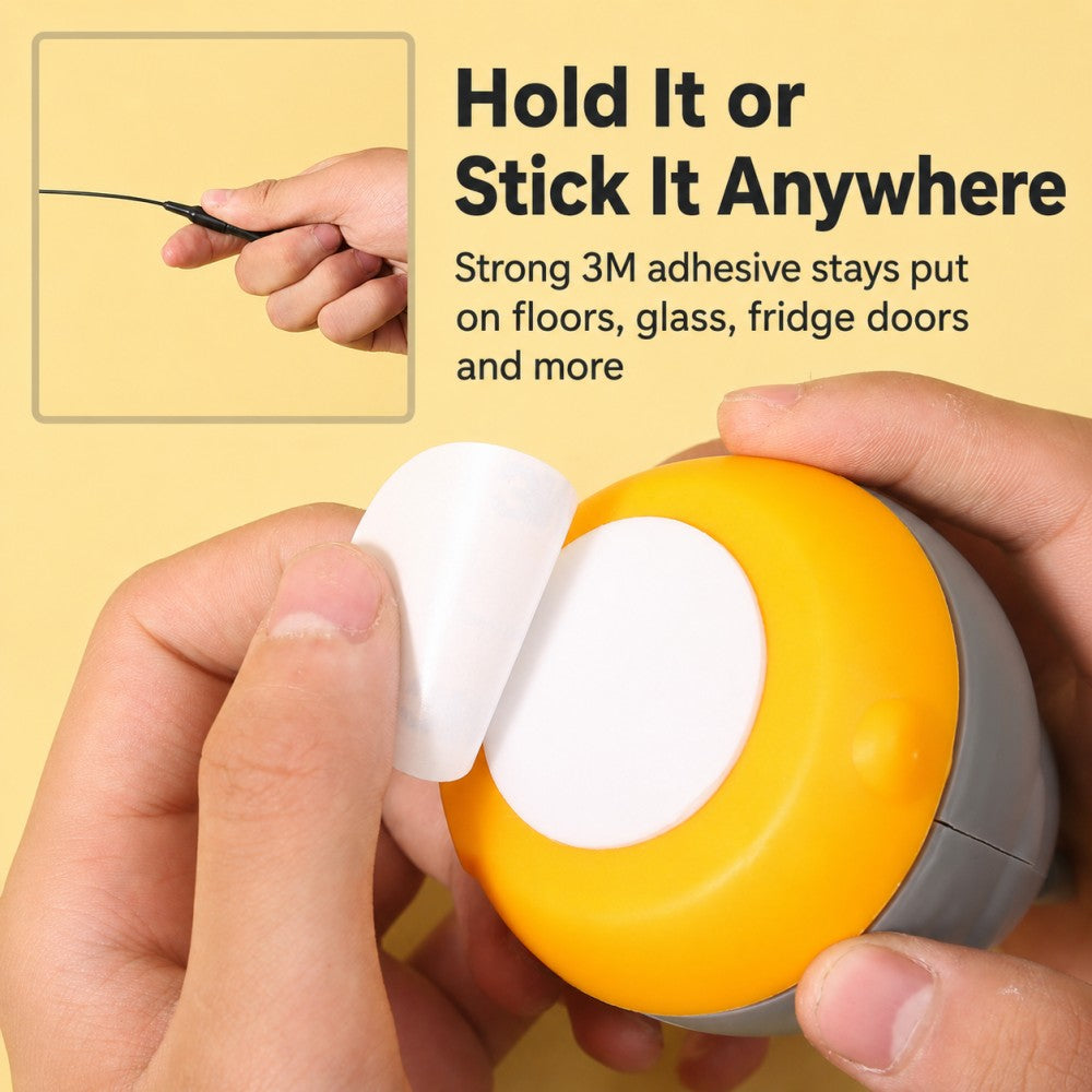 360° Rotating Cat Fishing Wand – Feather & Bell Interactive Toy