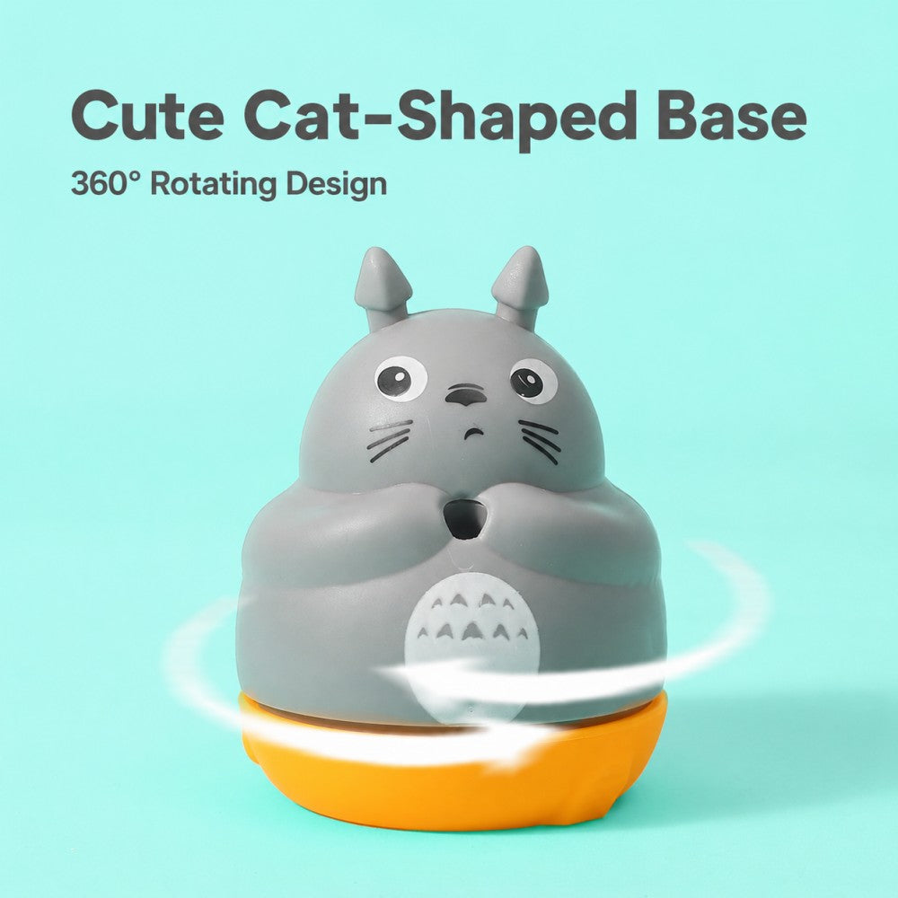 360° Rotating Cat Fishing Wand – Feather & Bell Interactive Toy