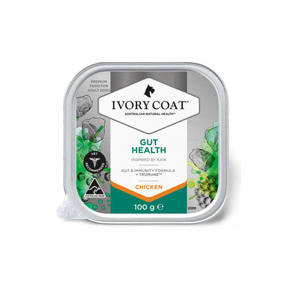 IVORY COAT Inspired By Raw Gut Health Wet Dog Food 100g x 9