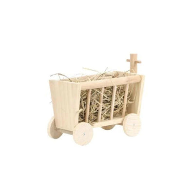 PIPSQUEAK Wood Hay Wagon for Small Animals