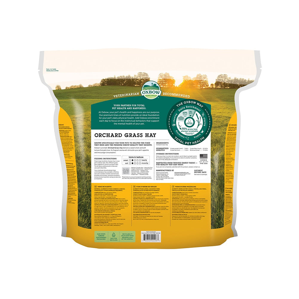 OXBOW Orchard Grass Hay Small Pet Bedding Medium 1.13kg