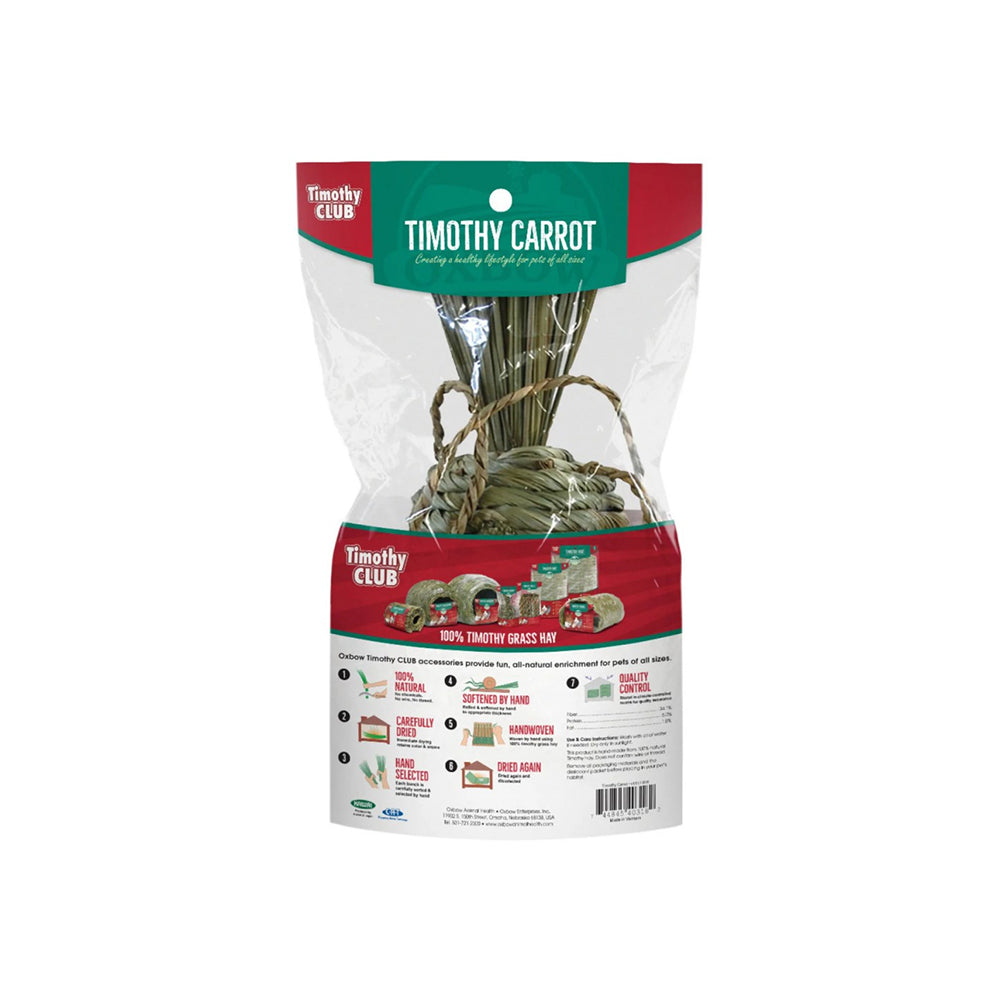 OXBOW Timothy Club Carrot Small Pet Treat