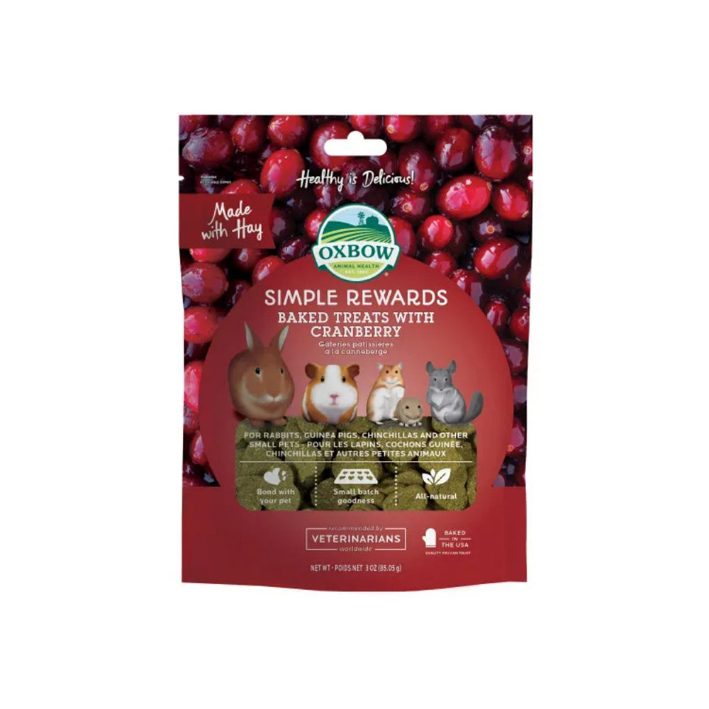 OXBOW Simple Rewards Cranberry Small Pet Treat 85g