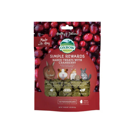 OXBOW Simple Rewards Cranberry Small Pet Treat 85g