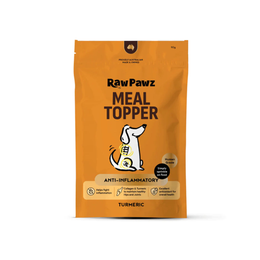 RAW PAWZ Anti Inflammatory Turmeric Meal Topper For Dogs 90g | Petso