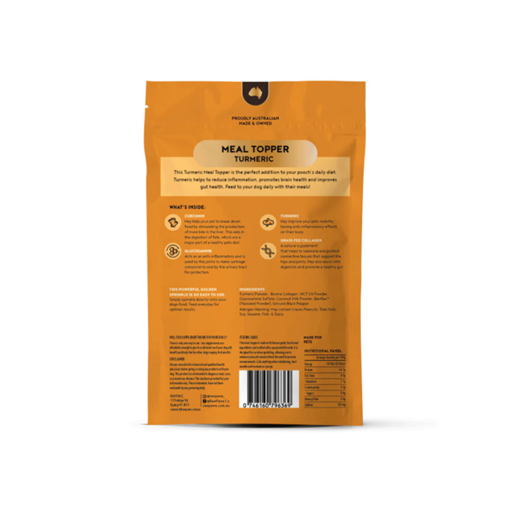 RAW PAWZ Anti Inflammatory Turmeric Meal Topper For Dogs 90g