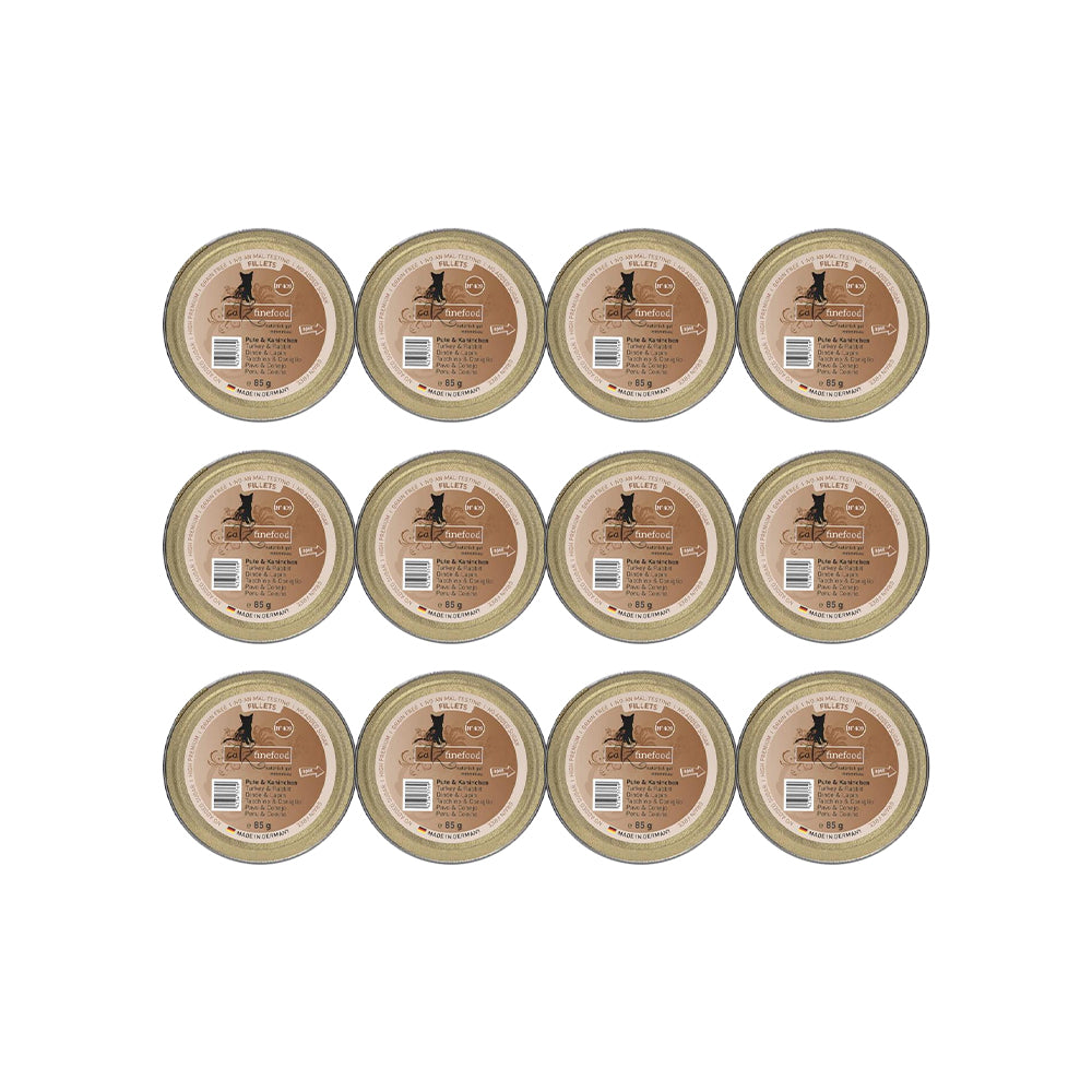 CATZ FINEFOOD Fillets No.409 Turkey, Chicken & Rabbit in Jelly Cat Food