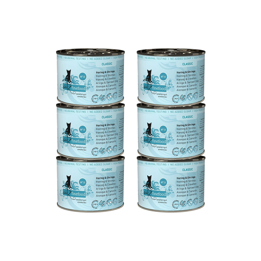 CATZ FINEFOOD Classic No.13 Herring & Shrimps Cat Food