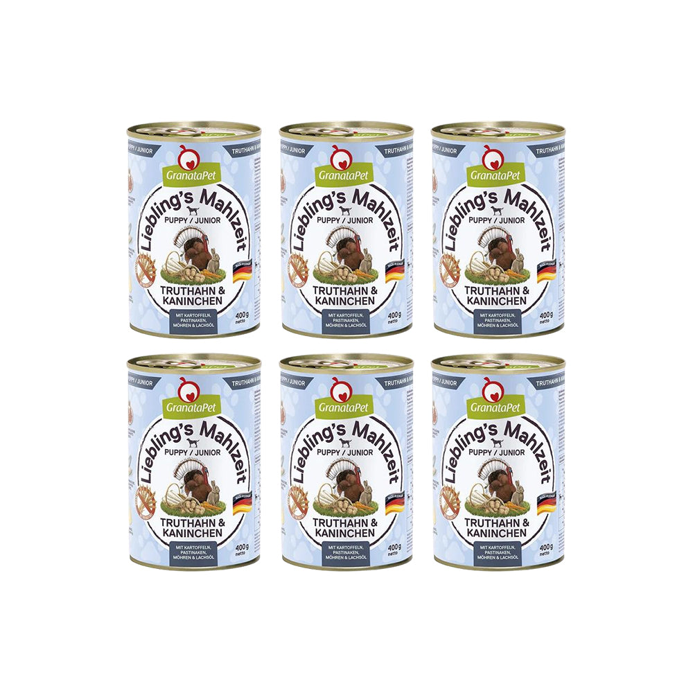 GRANATAPET Liebling's Mahlzeit Turkey & Coney Puppy Wet Food