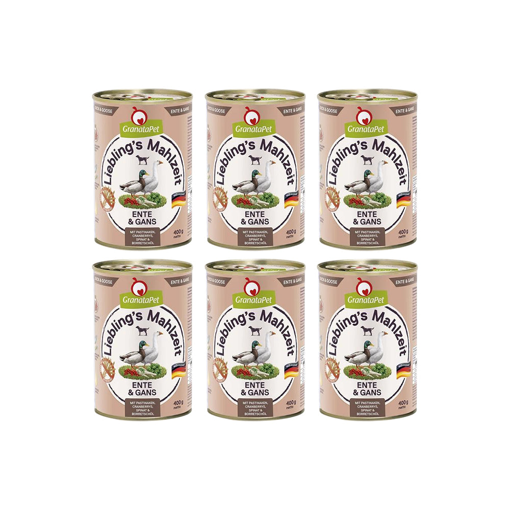 GRANATAPET Liebling's Mahlzeit Duck & Goose Dog Wet Food