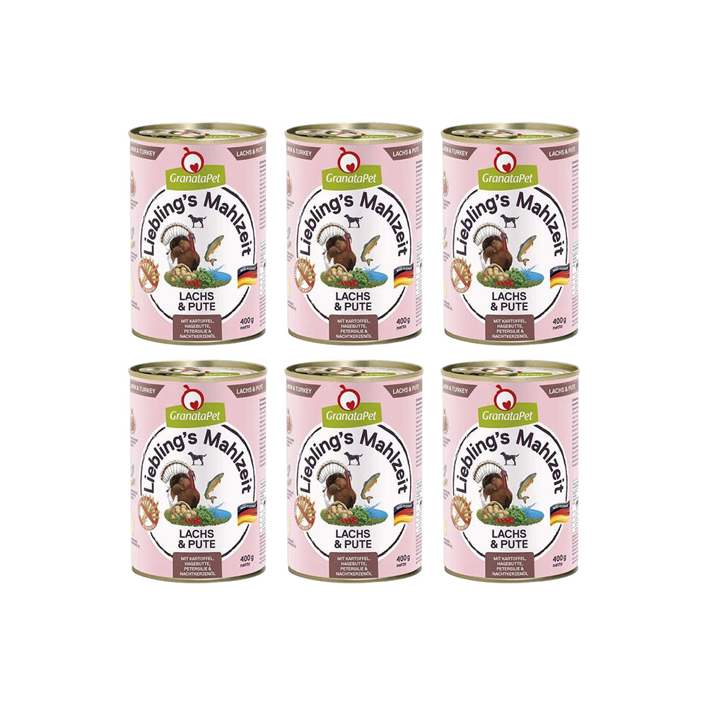 GRANATAPET Liebling's Mahlzeit Salmon & Turkey Dog Wet Food
