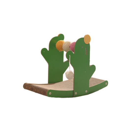 Cactus Corrugated Paper Seesaw Cat Scratcher
