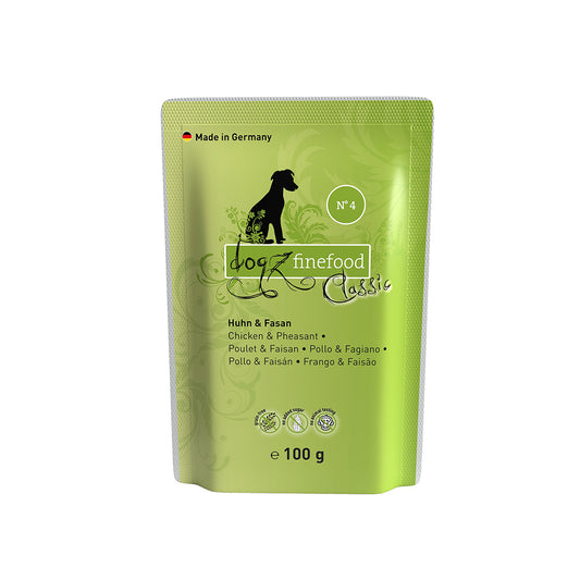 【EXP-06/02/2026】DOGZ FINEFOOD Classic No.4 Chicken & Pheasant 100g