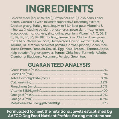 PURE LIFE Freeze-Dried Raw-Coated Chicken & Turkey Puppy Dry Dog Food