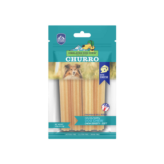 HIMALAYAN Churro Cheese Dog Chew Treats 4pk