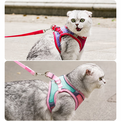 Pet Harness & Leash Set | Escape Proof Reflective | Cats, Dogs, Rabbits & More