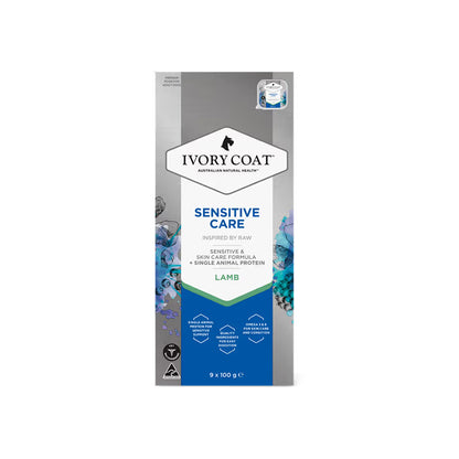 IVORY COAT Inspired By Raw Sensitive Care Wet Dog Food 100g x 9