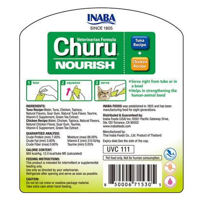 INABA Churu Nourish Tuna Recipe & Chicken Recipe 700g（14g x 50）UVC-111