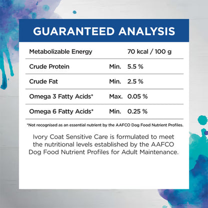 IVORY COAT Inspired By Raw Sensitive Care Wet Dog Food 100g x 9