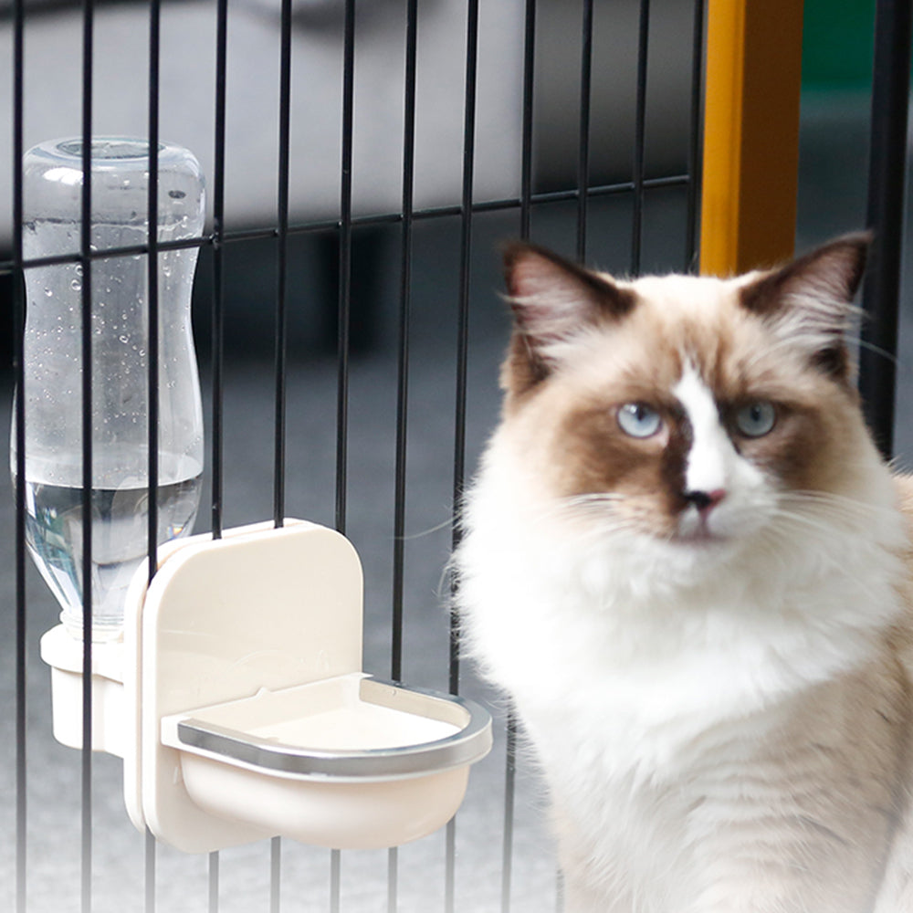 Auto-Fill Hanging Water Bottle for Cages: Perfect for Cats, Birds & Small Pets