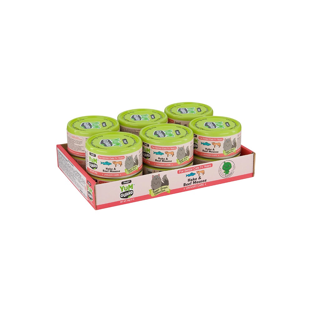 YUMGUARD Urinary Care Hake & Beef Mousse Senior 7+ Wet Cat Food