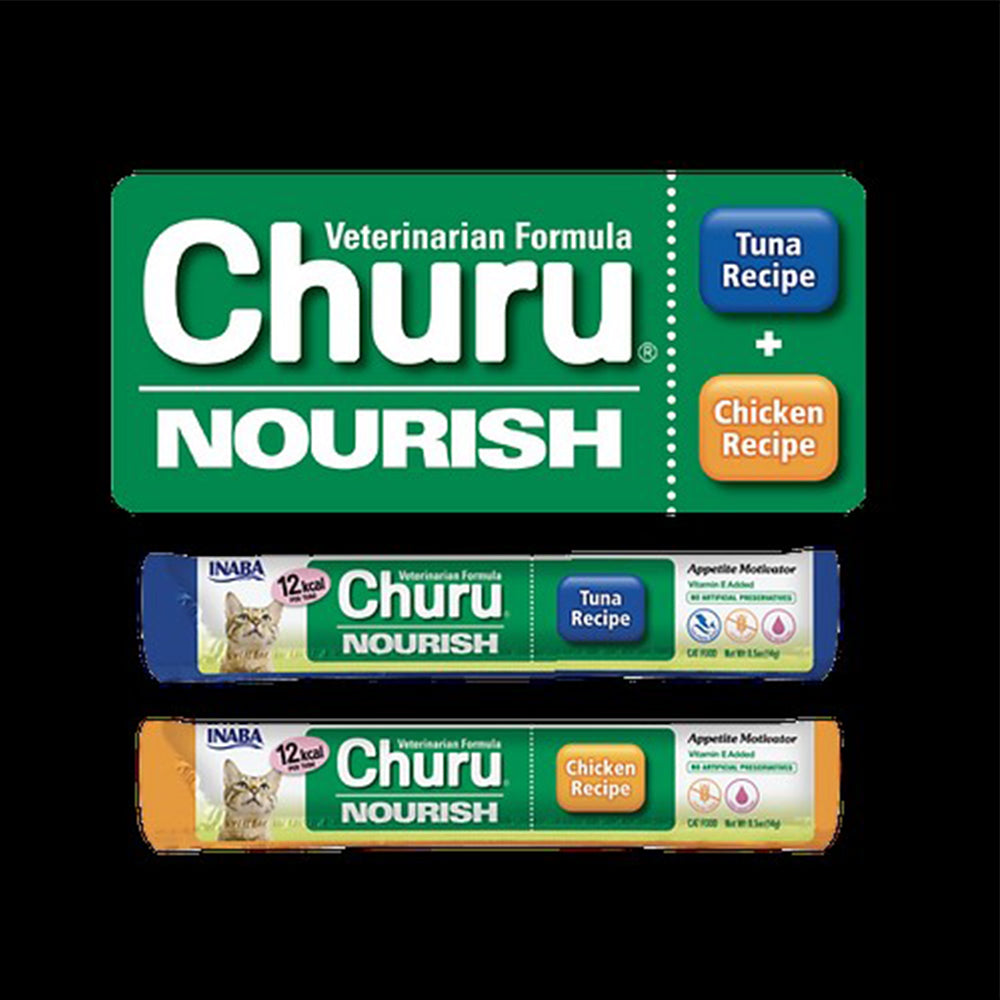 INABA Churu Nourish Tuna Recipe & Chicken Recipe 700g（14g x 50）UVC-111
