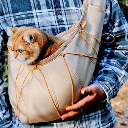 SMILE TIME Pet Carrier Sling  Front Carry Crossbody Bag 80x29cm