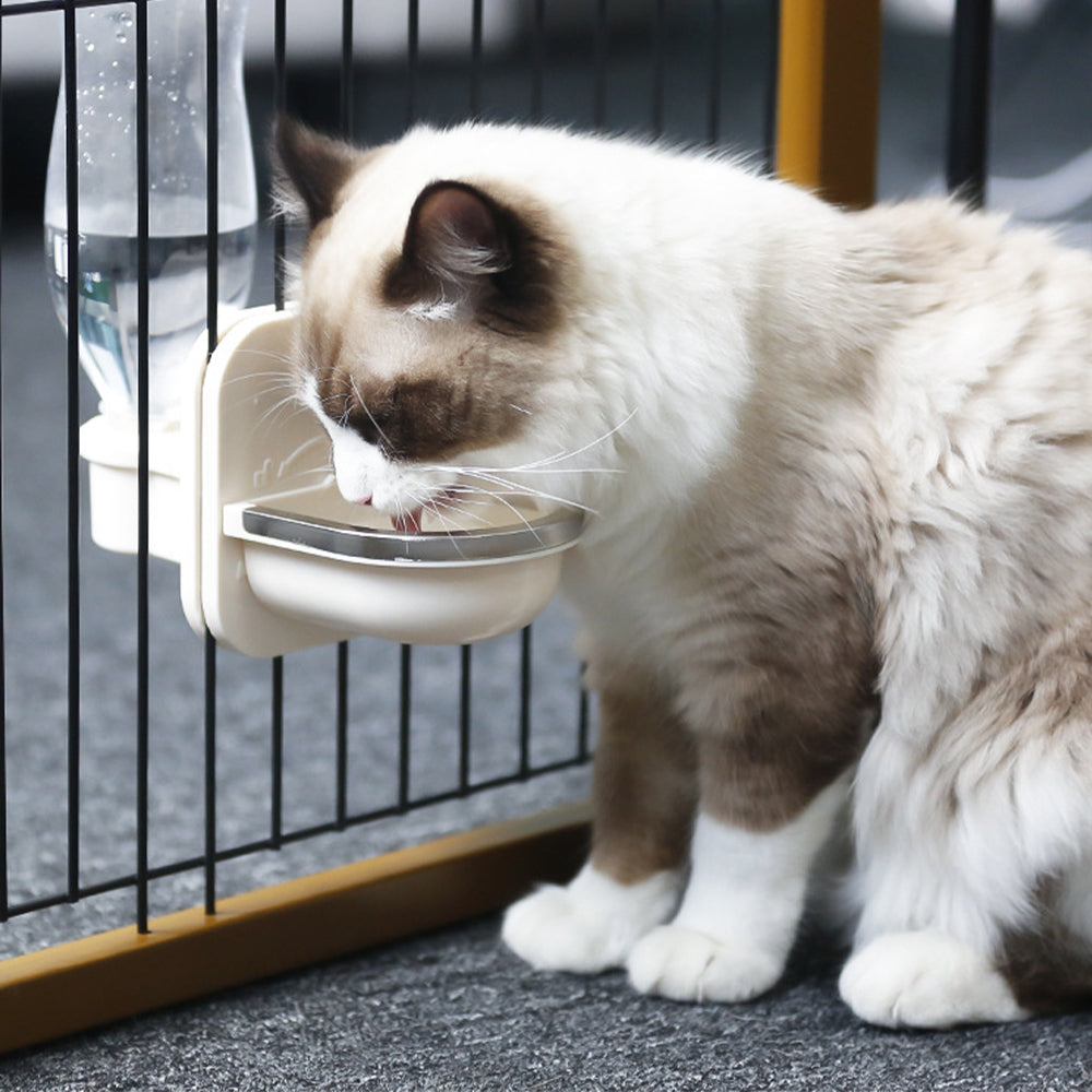 Auto-Fill Hanging Water Bottle for Cages: Perfect for Cats, Birds & Small Pets