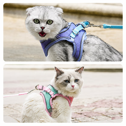 Pet Harness & Leash Set | Escape Proof Reflective | Cats, Dogs, Rabbits & More