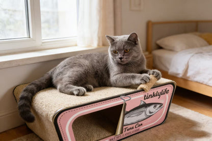 TINKLY LIFE Pink Tuna Can Cat Scratcher ZSIC1876
