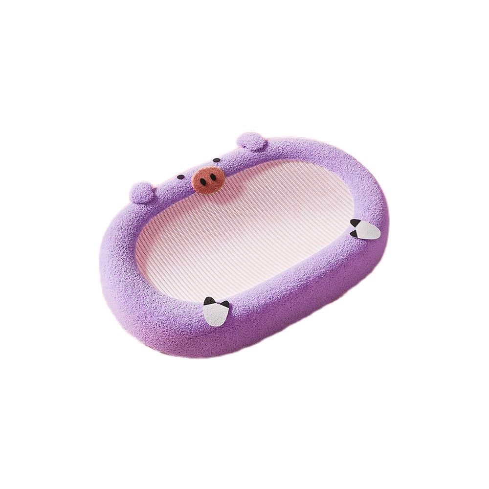 Cartoon Oval-shaped Extra Large Sisal Cat Scratcher - 61X40X9 cm