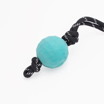 ZIPPY PAWS ZippyTuff Waggle RopeTugz Babble Ball Dog Toy