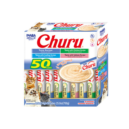 INABA Churu Tuna Varieties Box 50 Tubes 700g (14g x 50) USA-651BX