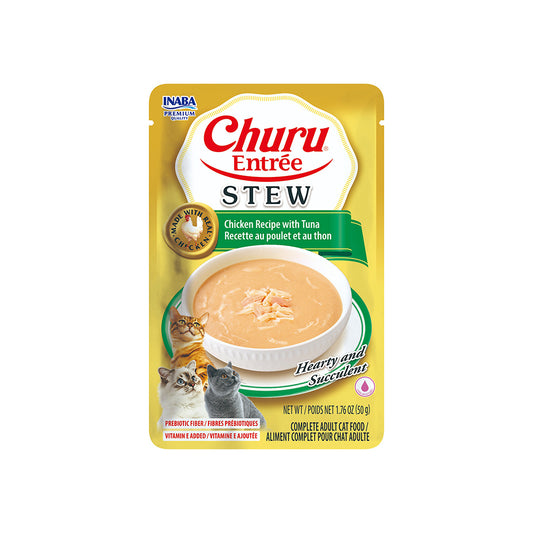 INABA Churu Entree Stew Chicken Recipe with Tuna 50g