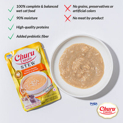 INABA Churu Entree Stew Chicken Recipe with Salmon 50g