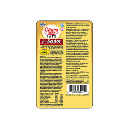 INABA Churu Entree Pate Chicken Recipe with Tuna Senior 10+ 50g