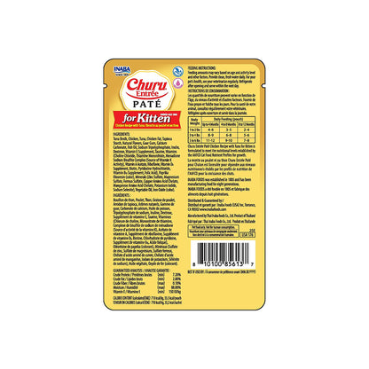 INABA Churu Entree Pate Chicken Recipe with Tuna for Kitten 50g