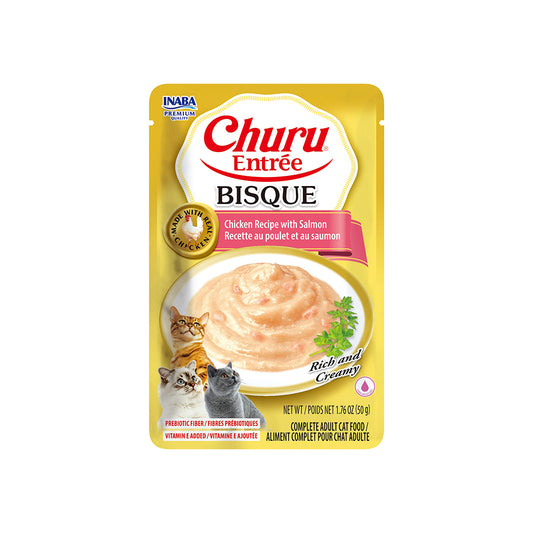 INABA Churu Entree Bisque Chicken Recipe with Salmon 50g