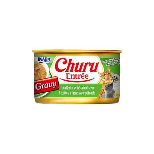 INABA Churu Entree in Gravy Tuna with Scallop Wet Cat Food