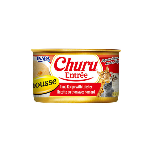 INABA Churu Entree Mousse Tuna Recipe with Lobster Cat Canned Food 85g
