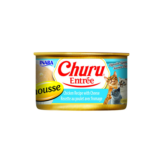 INABA Churu Entree Mousse Chicken Recipe with Cheese Cat Canned Food 85g