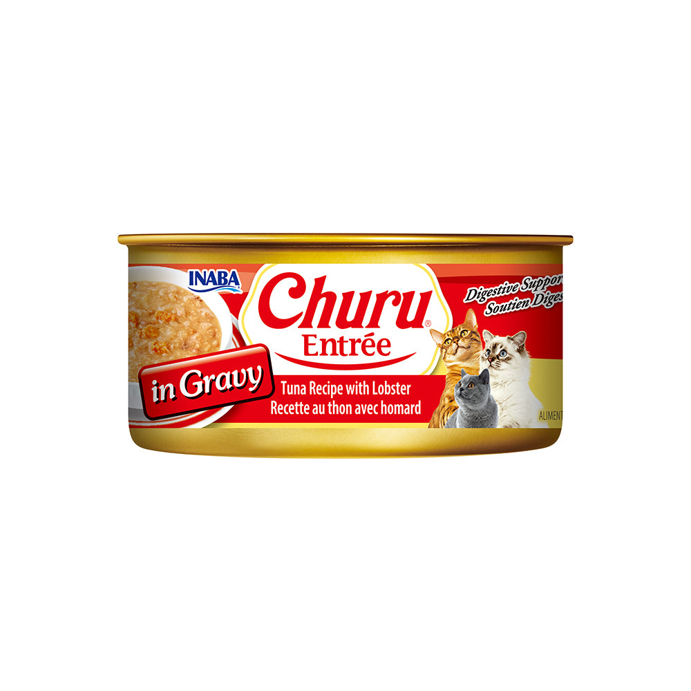 INABA Churu Entree In Gravy Tuna Recipe with Lobster Cat Canned Food 156g